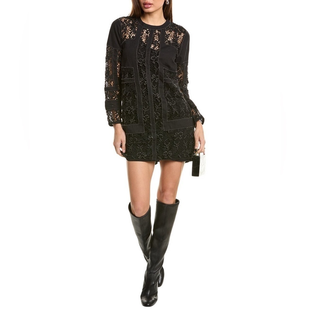 NEW AllSaints Linen Blend Mini Dress